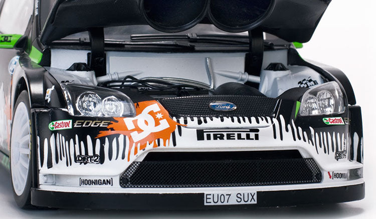 1:18 Scale Ford Focus RS 2010 Rally Car Model - Ken Block Edition - Collectible Diecast Replica for Racing Fans & Car Enthusiasts - Perfect for Display, Gifts, and Racing-Themed Decor