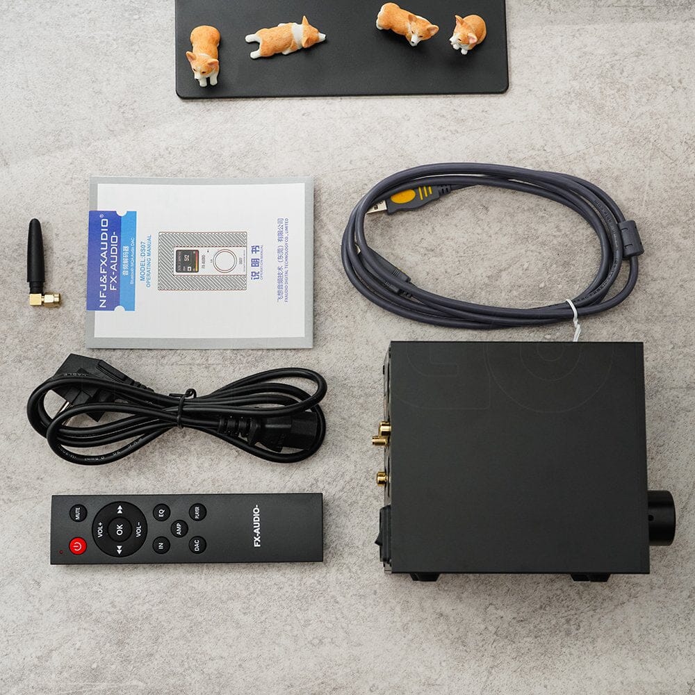 FX AUDIO DS07 ES9068AS DAC Bluetooth 5.1 Balanced Full Decoder - HiFi Audio Decoder with Premium Sound Quality for Home Theater, Studio & Audiophile Listening