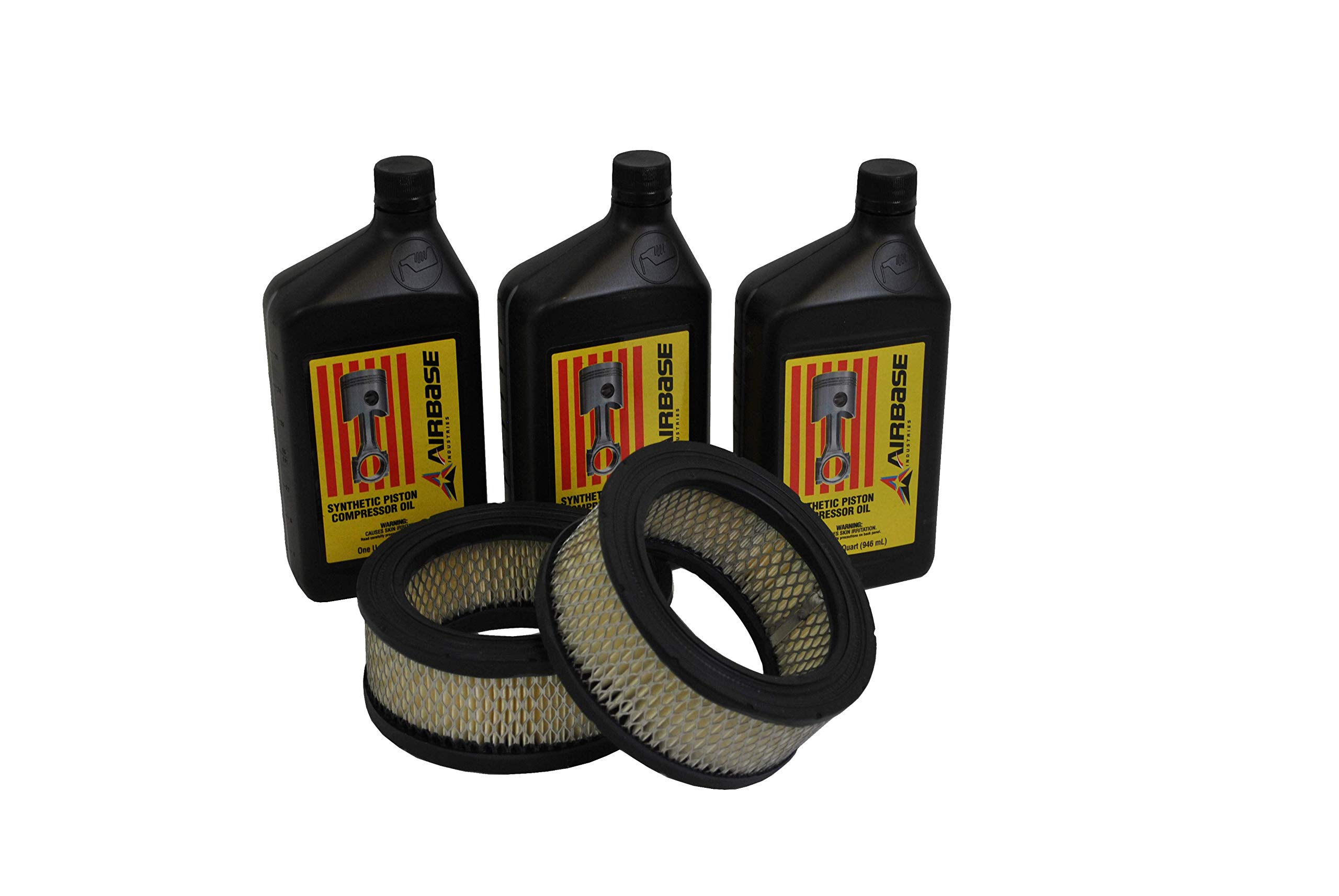 EMAX Compressor Maintenance Kit for 15-20 HP Piston Air Compressors - FILTERKIT009 | Air Filter & Lubricant Replacement Kit for Industrial & Workshop Use