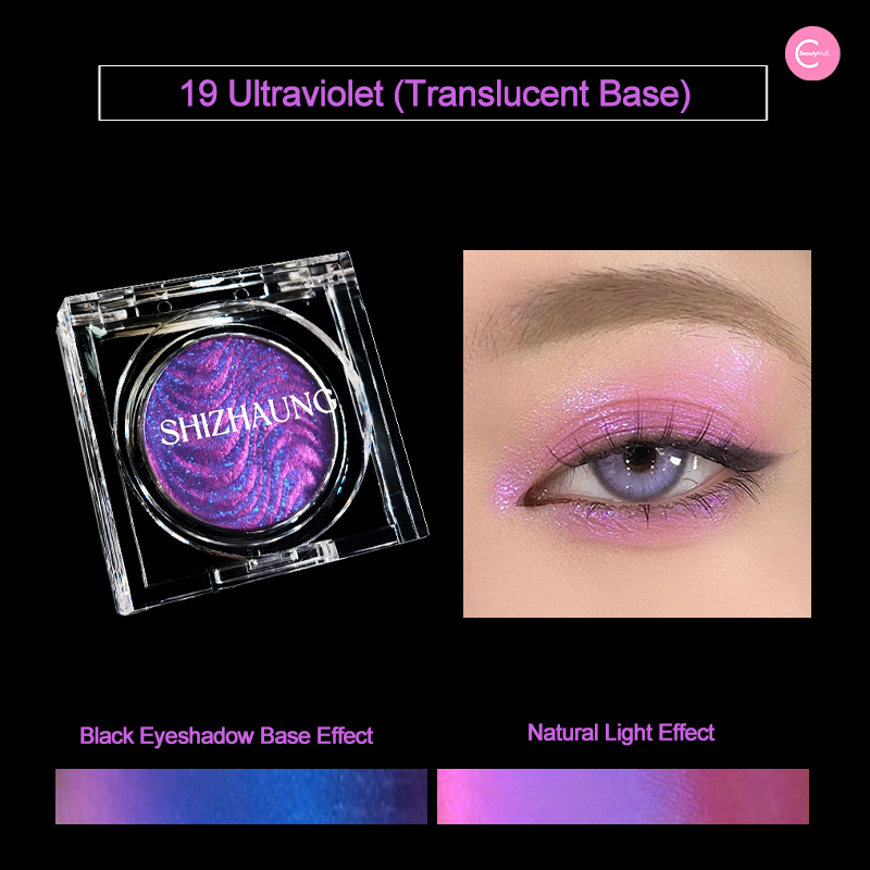 SHIZHUANG Single Chromatic Chameleon Eyeshadow - Long Lasting Pressed Pigment Makeup for Day & Night Wear - Perfect for Party, Date Night and Special Occasions
