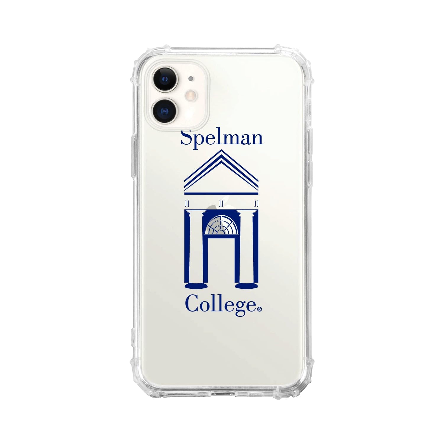 OTM Essentials Durable Phone Case for iPhone 13 Pro Max - Shockproof Tough Edge Protection, Classic White Design | Perfect for College Students at Spelman & Everyday Use