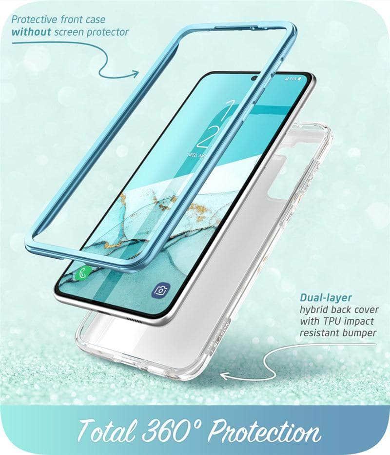 I BLASON Galaxy S21 Cosmo Full Body Glitter Marble Case - Protective Phone Cover with Sparkling Design for Samsung Galaxy S21 - Perfect for Everyday Use, Parties, and Special Occasions