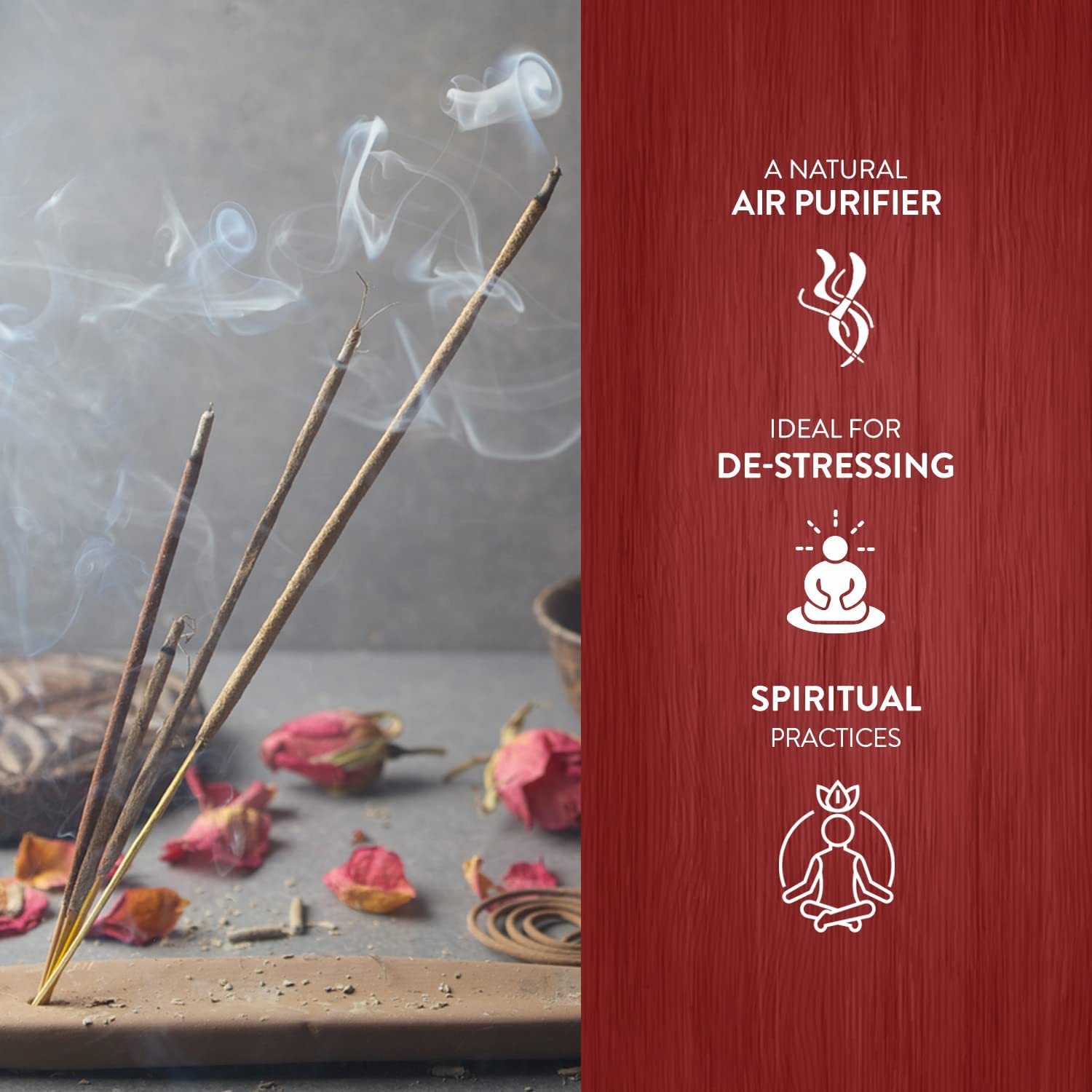 HEM Champa Masala Incense Sticks - 120 Count Pack | Natural Aromatherapy for Meditation, Yoga & Spiritual Relaxation | Air Freshener for Home, Office & Sacred Spaces | Perfect Gift Set (301g Each)