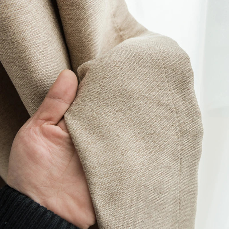 Mila Linen Curtain Swatch Samples - Premium Natural Linen Fabric for Drapes & Window Treatments - Perfect for Living Room, Bedroom & Home Decor