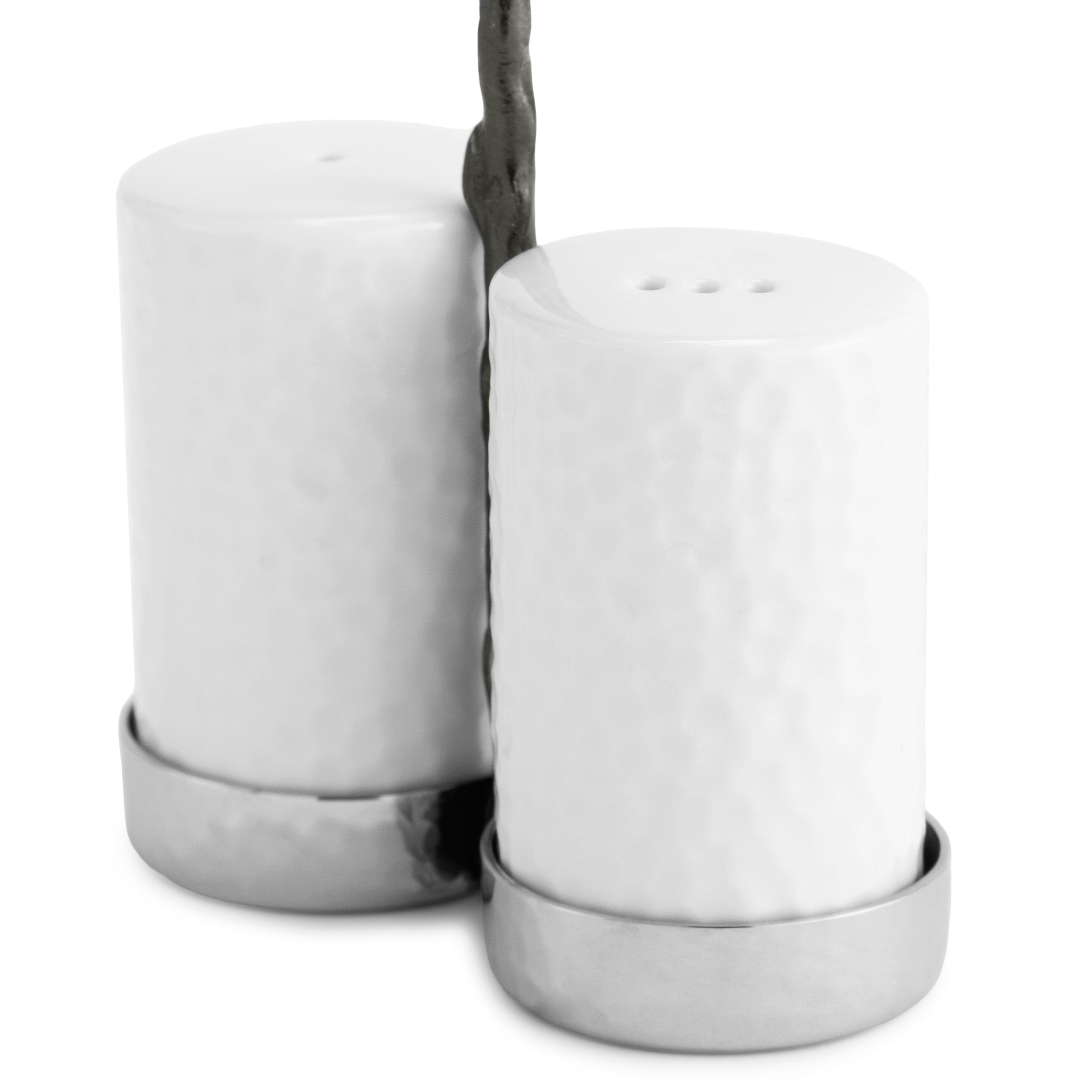 Premium Black Orchid Salt and Pepper Grinder Set - Elegant Ceramic Spice Shakers for Kitchen, Dining Table & Gourmet Cooking