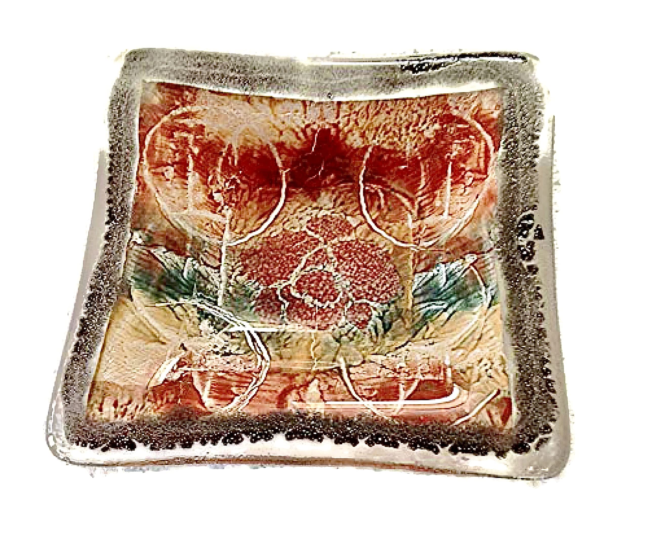 Handmade Asian Rice Paper Inspired Small Kiln-Fired Ceramic Dishes - Perfect for Sushi, Soy Sauce & Home Décor
