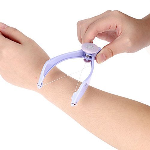 ORENAME Slique Women's Painless Eyebrow & Facial Hair Remover - Upper Lip Threading Trimmer, Body Hair Removal System for Smooth Skin | Perfect for Eyebrow Shaping, Facial Hair Removal & At-Home Grooming