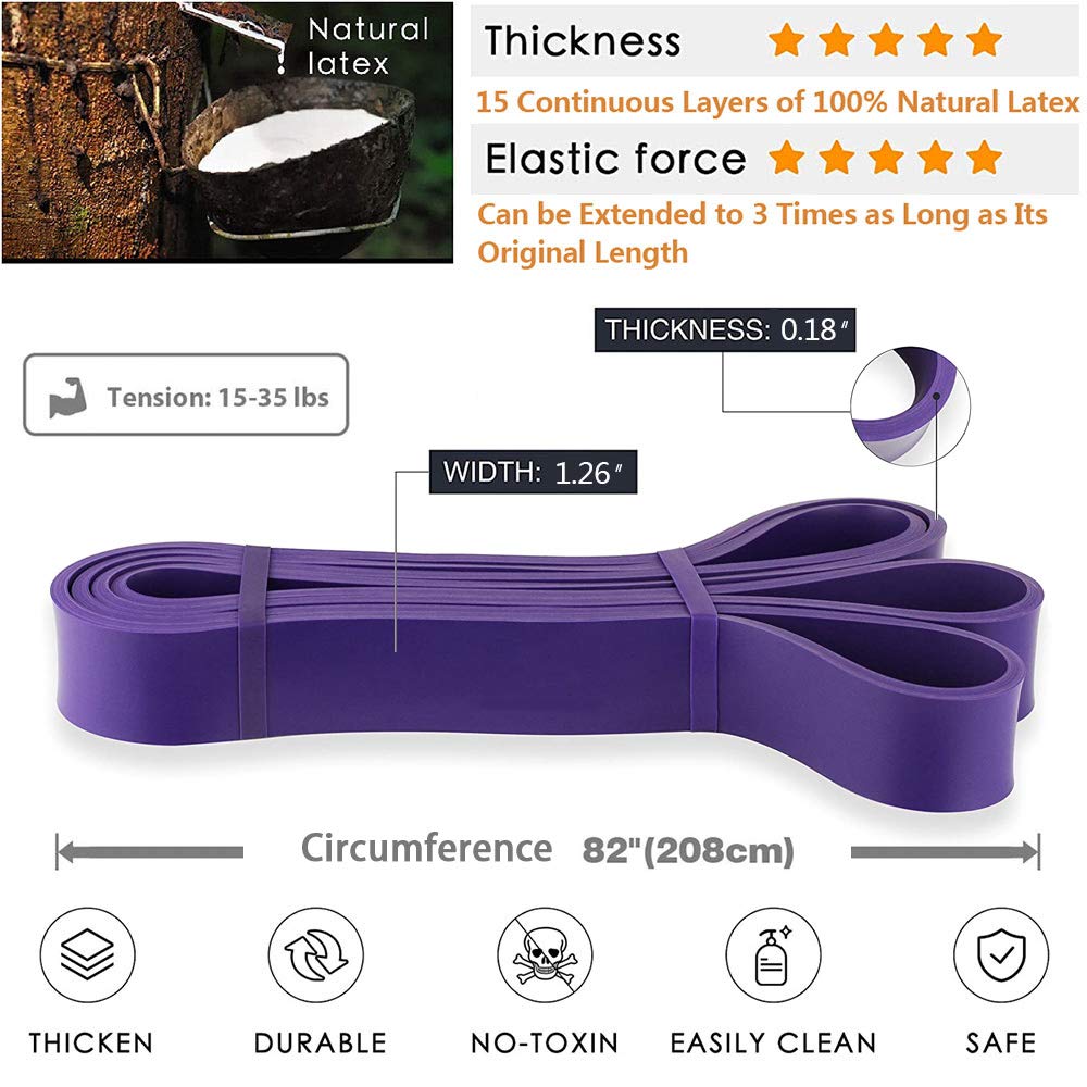 Pull-Up Bands - Heavy Duty Resistance Bands for Women & Men - Workout Bands for Strength Training, Yoga, Fitness - Perfect for Gym, Home & Outdoor Exercise