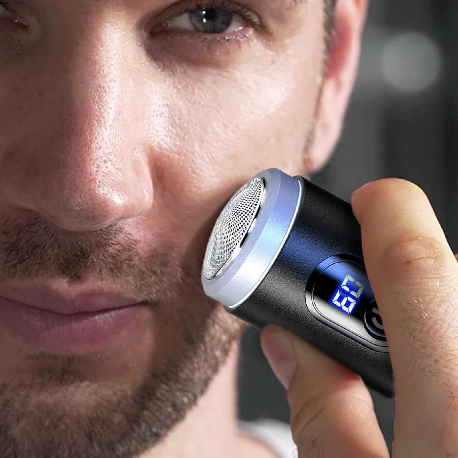 Professional Rechargeable Electric Shaver for Men - Cordless Beard Trimmer with Travel Case, Smooth Face Shaving for Home & Travel Use - Perfect Gift for Dad & Groom
