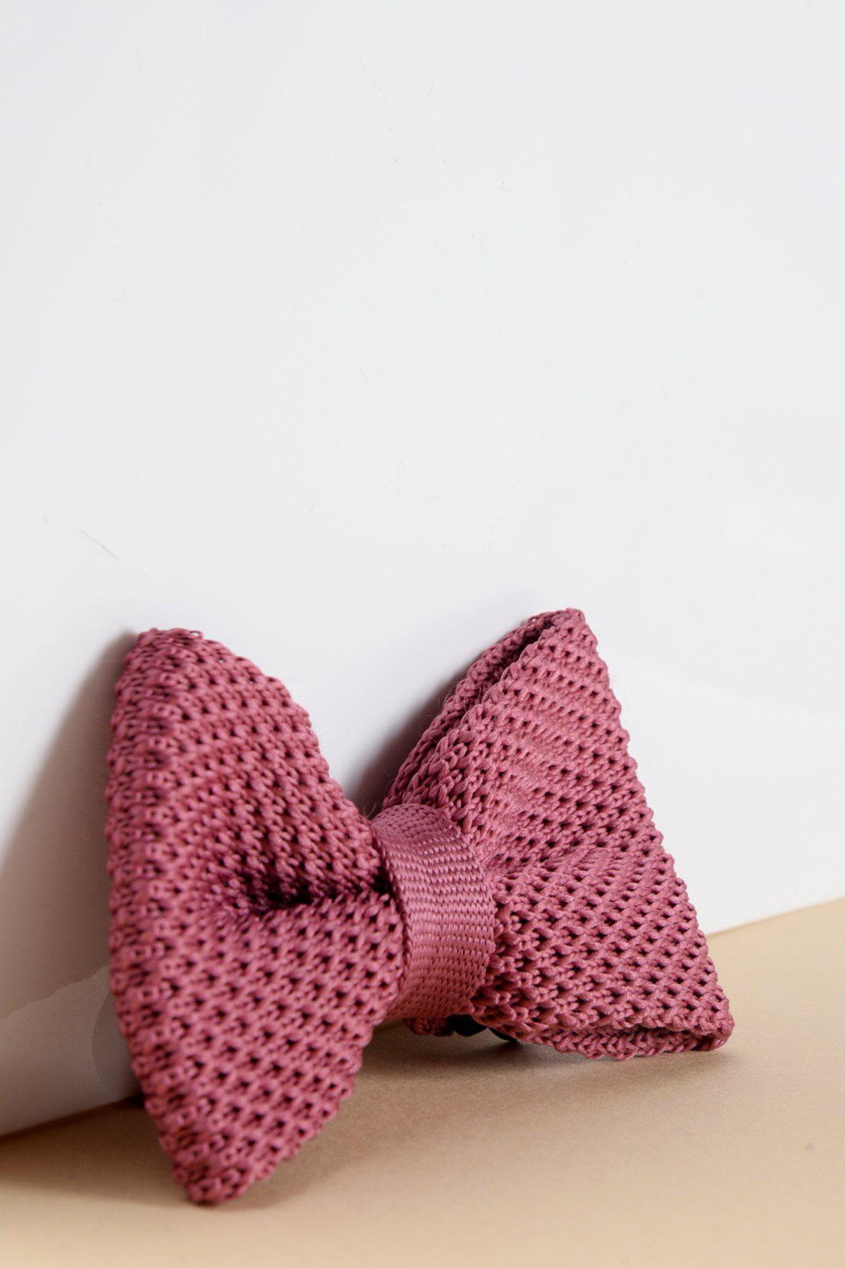 Stylish Berry Knitted Bow Tie for Kids - Perfect for Weddings, Parties & Formal Events