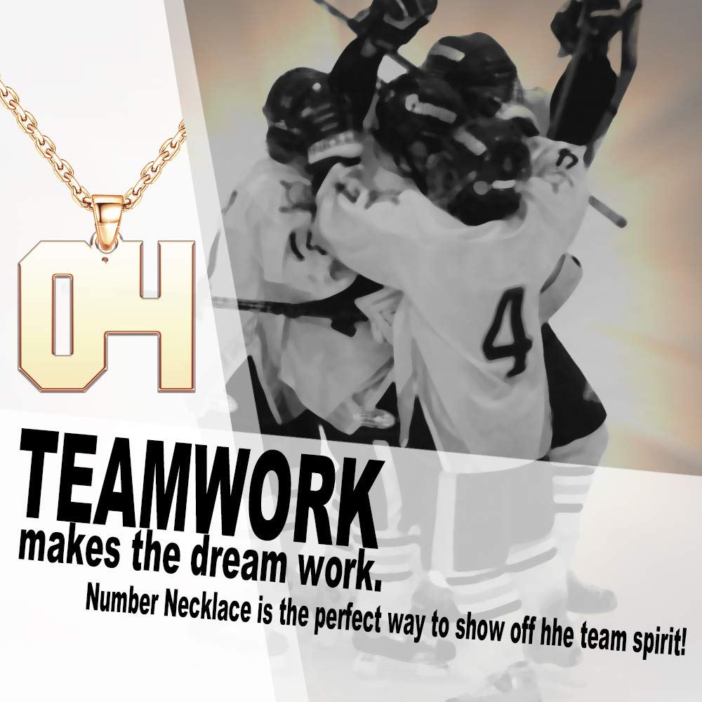 Custom 316 Stainless Steel Personalized Number Necklace - Engravable Sports Pendant Chain for Women & Men - Perfect for Birthdays, Anniversaries, and Everyday Wear