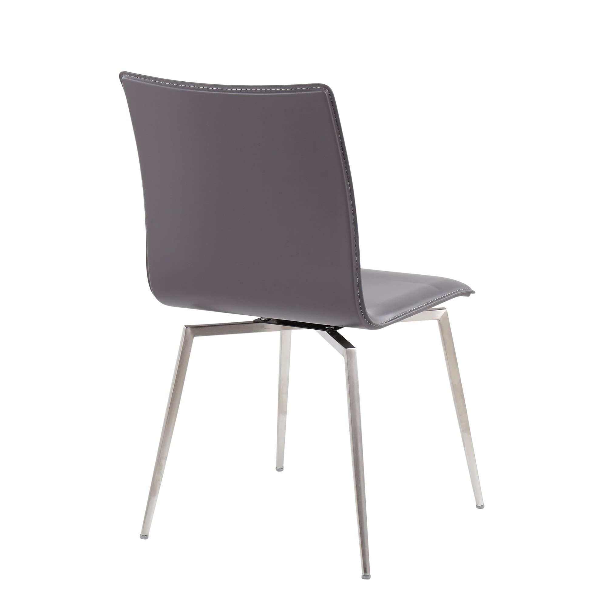 LumiSource Mason Upholstered Dining Chairs Set of 2 - Modern Kitchen Chairs with Comfortable Fabric Seat - Perfect for Dining Room, Breakfast Nook or Home Office