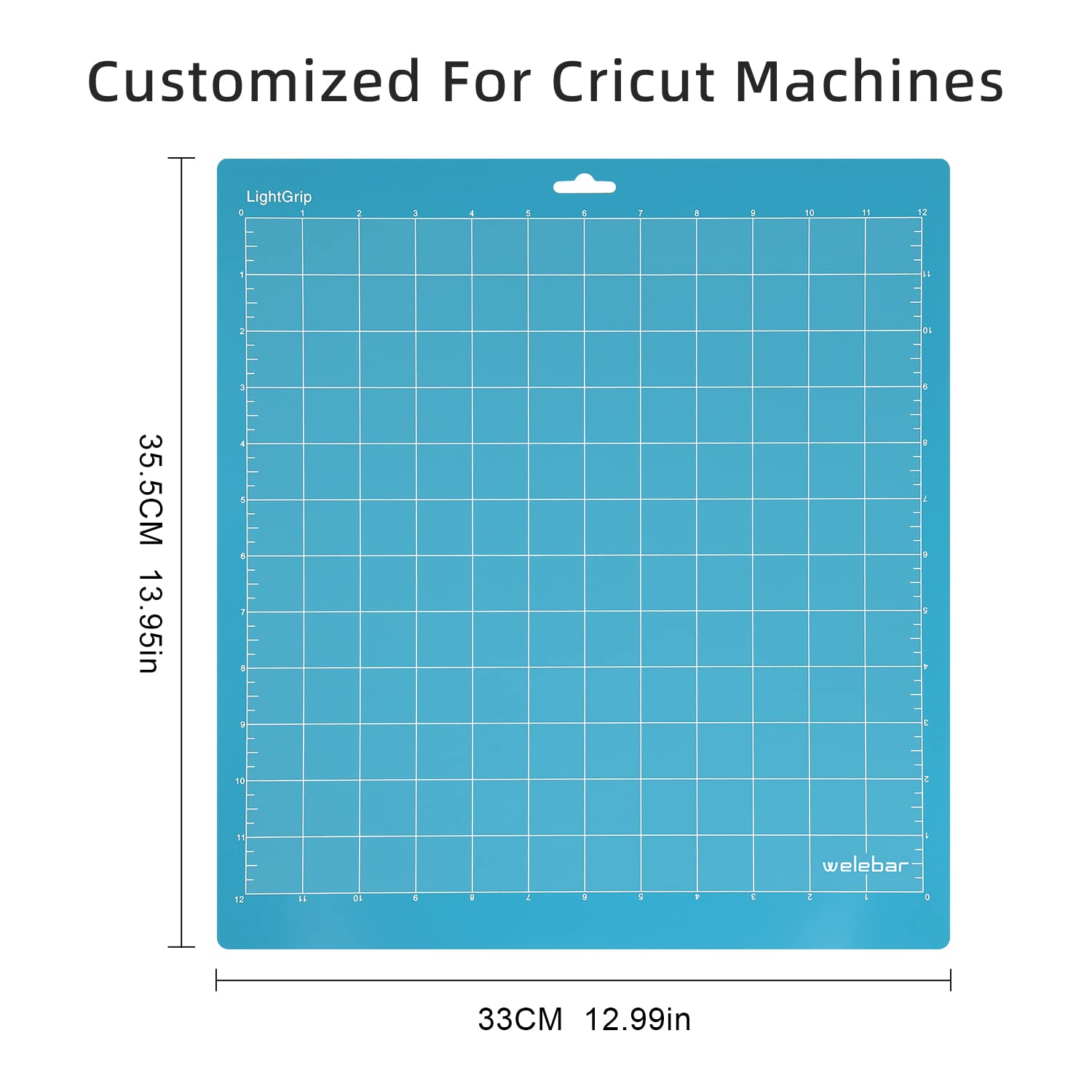 Premium 5-Pack Cricut Cutting Mats (12x12 Inch) - StandardGrip/LightGrip/StrongGrip/FabricGrip Replacement Mats for Cricut Maker, Maker 3, Explore 3 & Air 2 - Perfect for DIY Crafts, Scrapbooking, Vinyl Cutting & Fabric Projects