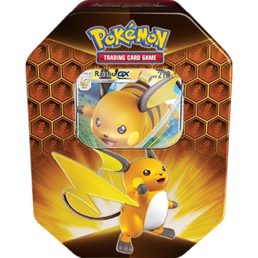Hidden Fates Tin Raichu - Pokemon TCG Collectible Card Game Booster Pack | Perfect for Trading, Battling & Collecting