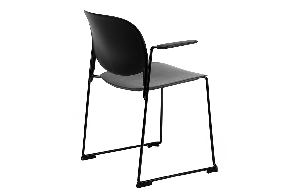 Ergonomic Bonza Sled Base Conference Chair - Adjustable Office Chair with Lumbar Support for Home & Business Meetings - Perfect for Conference Rooms, Home Offices, and Professional Workspaces