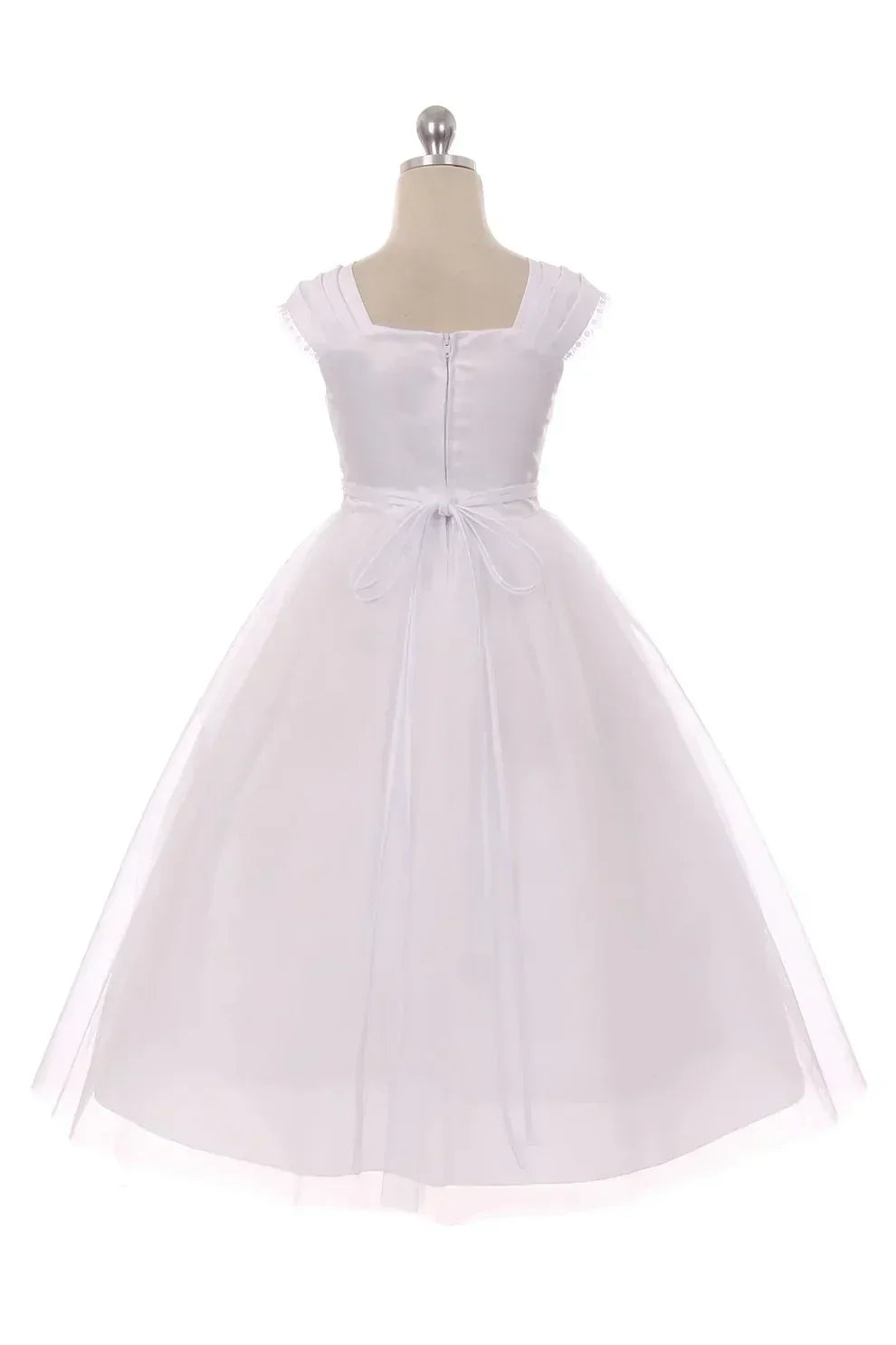 Plus Size White Beaded Bridesmaid Dress for Juniors - Sizes 18.5 & 20.5 | Perfect for Weddings, Prom & Formal Events