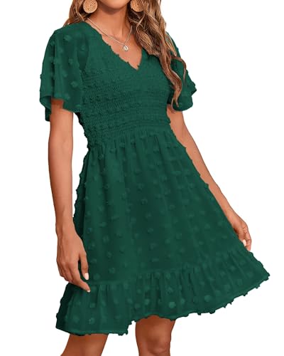 Swiss Dot Dark Green