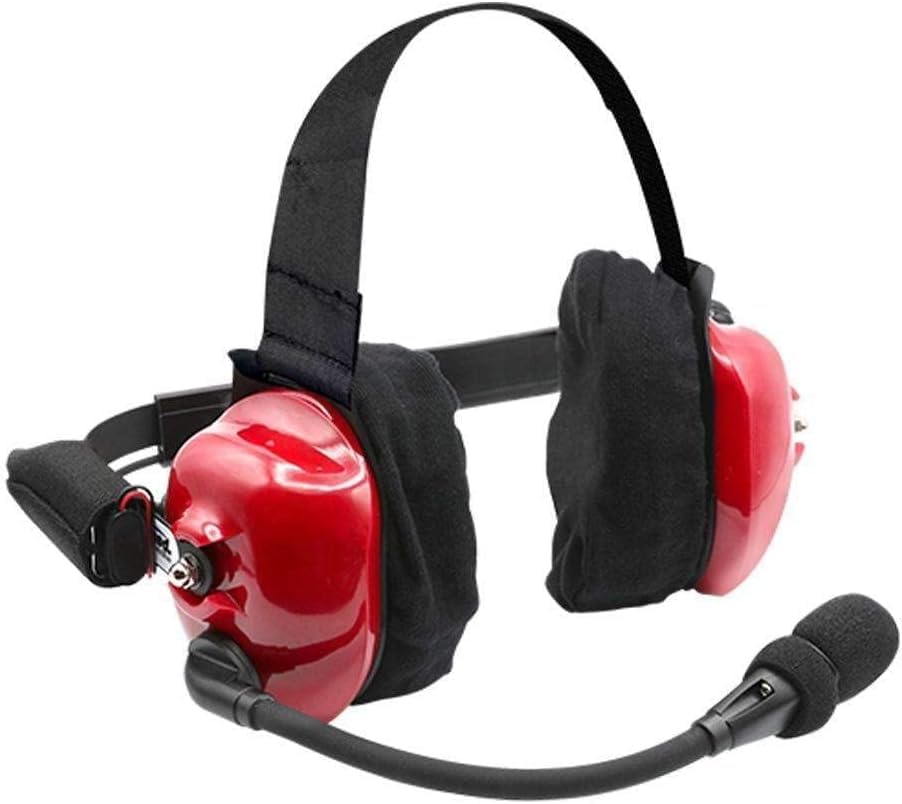 NASCAR Linkable Behind-The-Head Racing Headset for Race Fans - Compatible with Scanners, Nitro Bee & Raceceiver Fusion - Durable Communication Electronics for Motorsports & Track Events