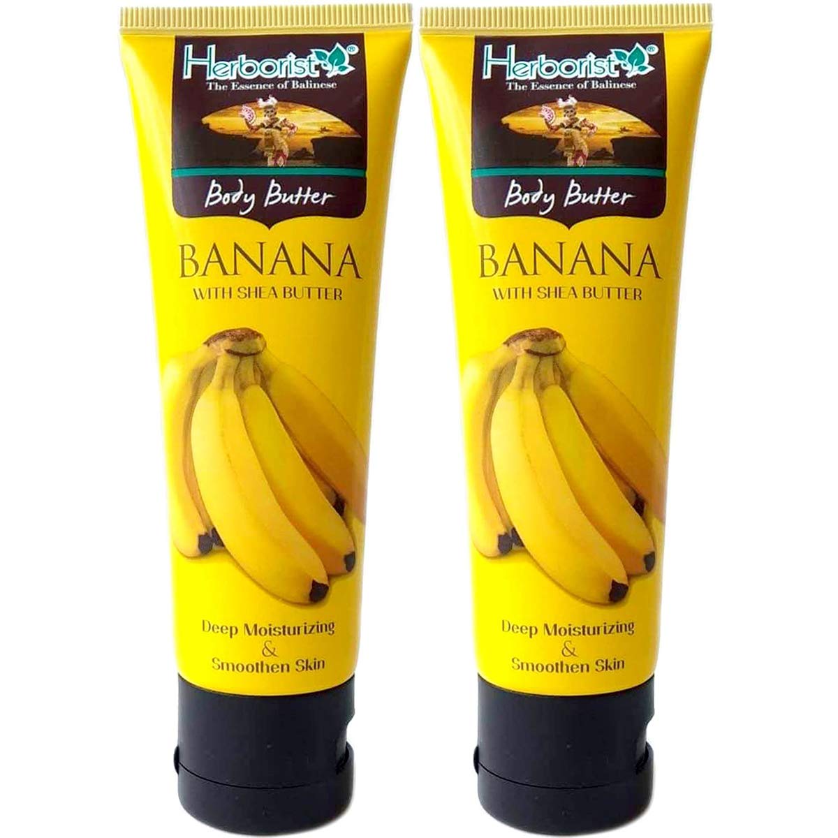 Organic Banana Body Butter - 80g (Pack of 2) | Ultra Hydrating & Nourishing Skin Care for Dry Skin | Perfect for Daily Moisturizing & Spa Nights