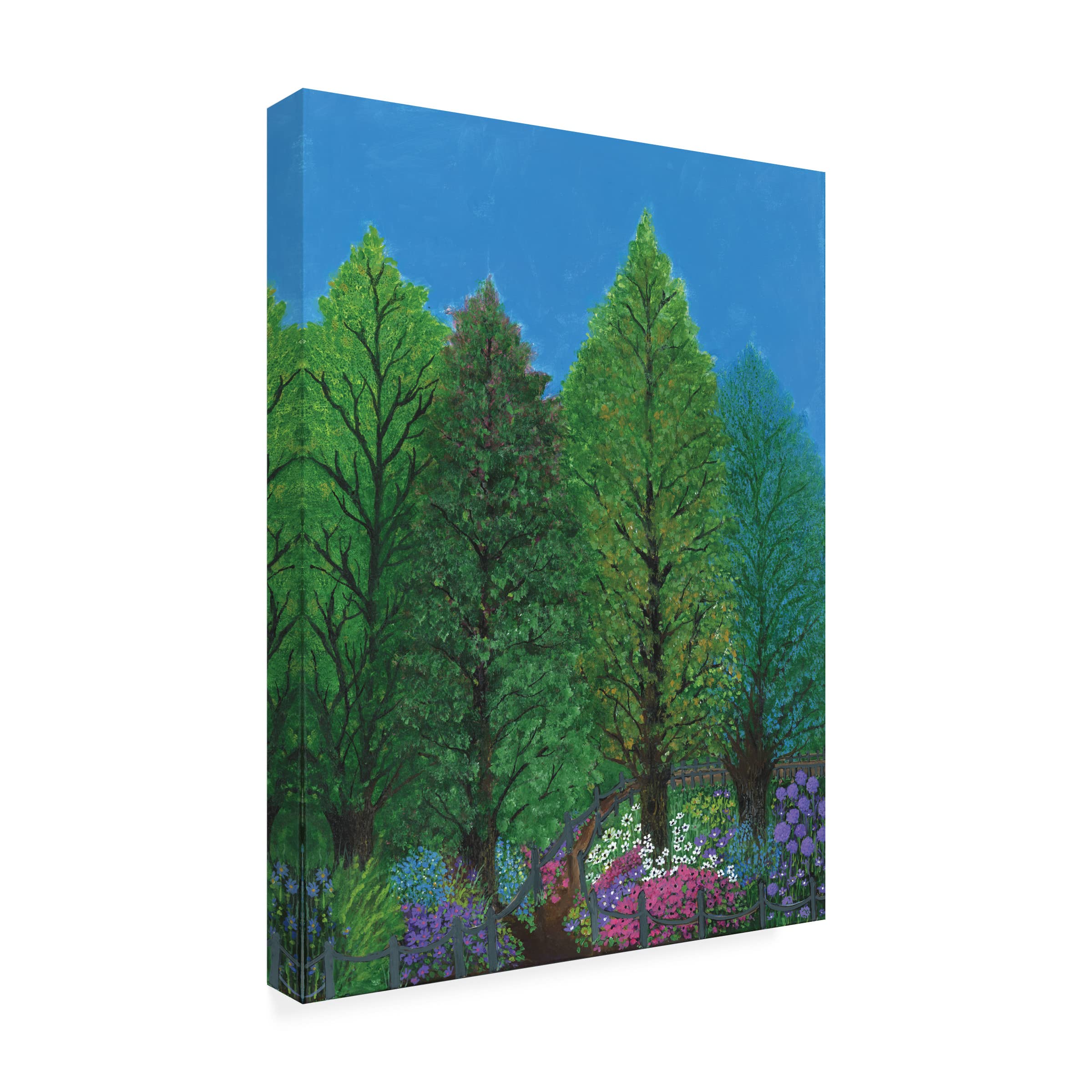 Bonnie B Cook 'Spring Fling' Floral Canvas Wall Art - Handmade Modern Home Decor for Living Room, Bedroom & Office | Vibrant Spring Painting for Home & Gift