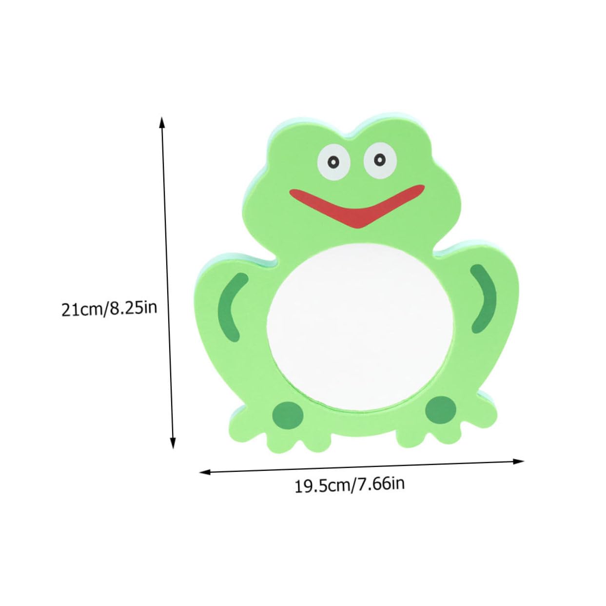 2pcs Frog Bath Mirror Toys - Safe & Fun Bathtub Toys for Babies & Toddlers, Waterproof EVA Foam, Tummy Time & Sensory Play, Green