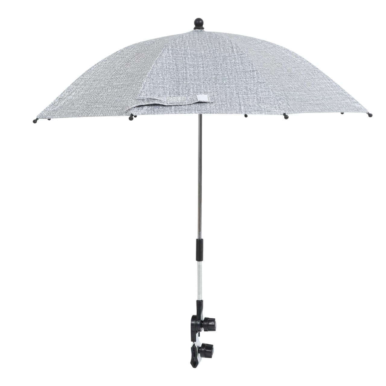 TOYANDONA Baby Stroller Sunshade Cover - UV Protection & Rain Shield for Strollers, Carriages & Carts - Lightweight Clip-On Umbrella with Blackout Blind (Grey) | Perfect for Outdoor Walks, Park Visits & Shopping Trips