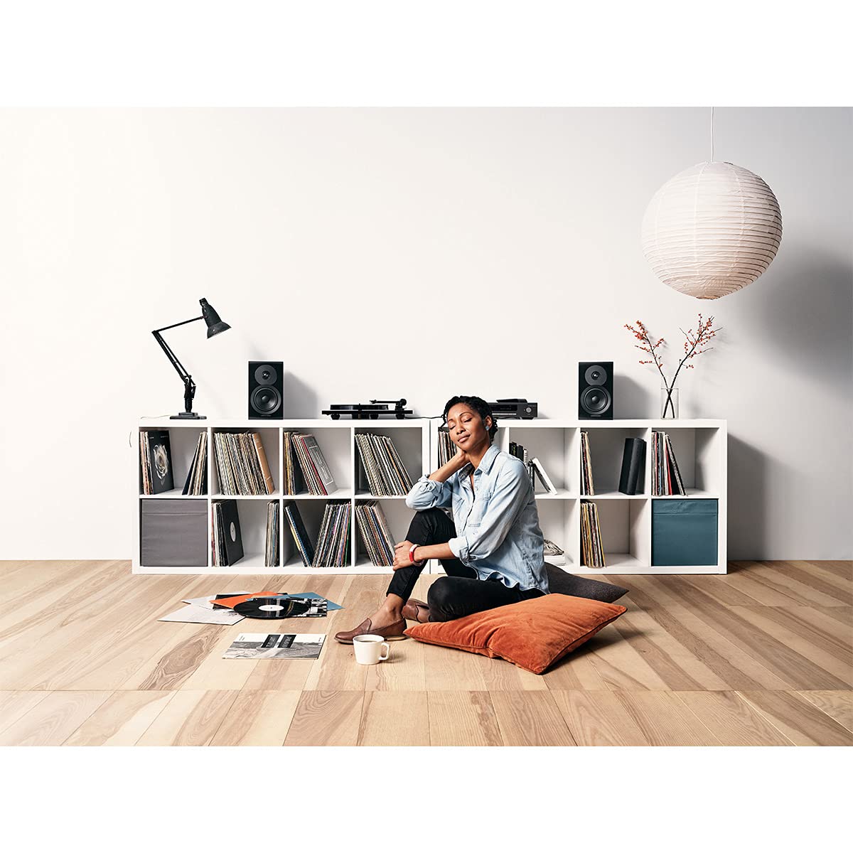 Dynaudio Emit 10 Compact Bookshelf Speakers - Premium Walnut Wood Finish - High-Fidelity Stereo Sound for Home Theater & Music Listening