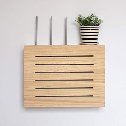 Wall Mounted Router Storage Box - Floating Shelf for WiFi Router & Cable Management, Adjustable Home & Office Organizer - Perfect for Living Room, Bedroom, and Workspace Organization