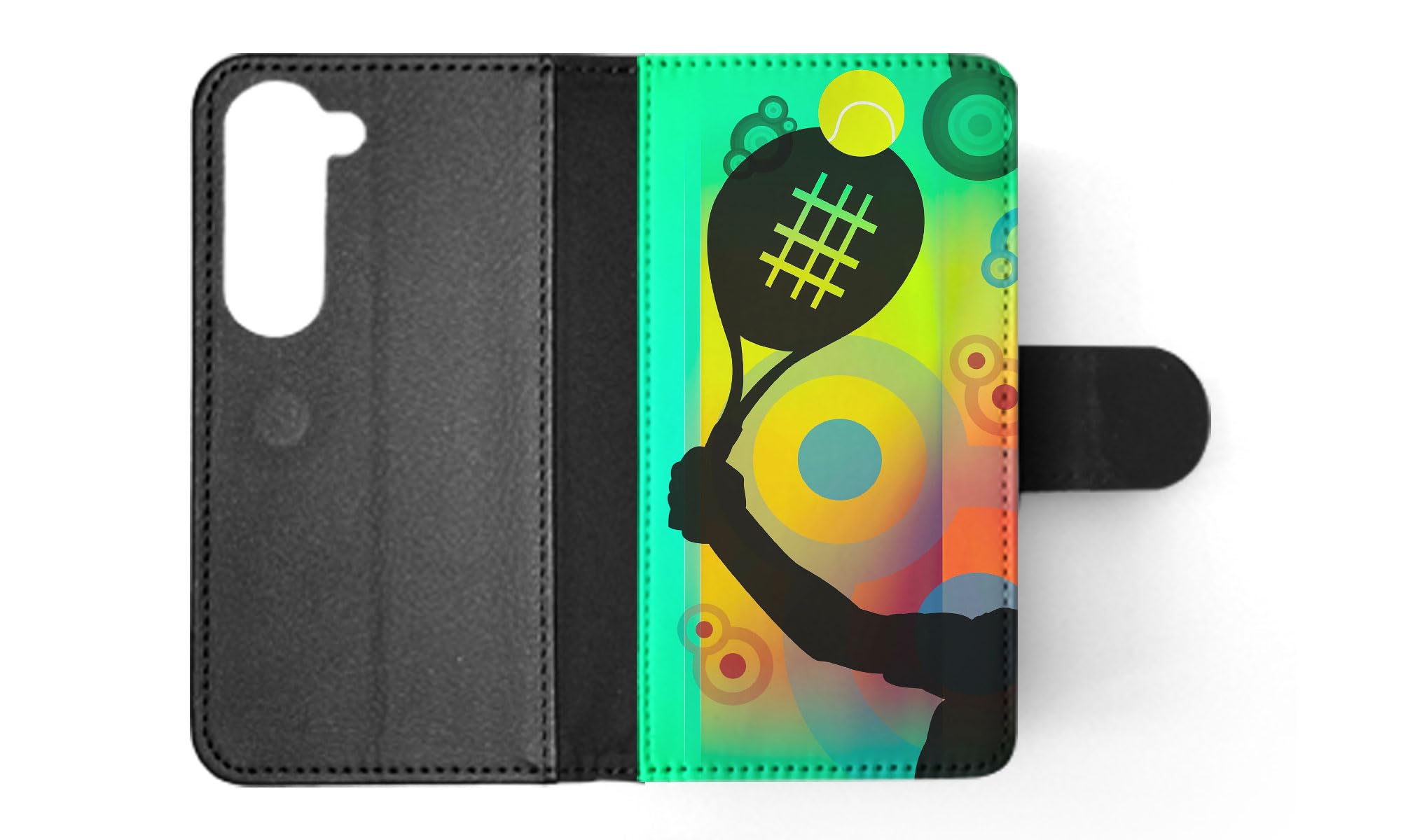Foxercases Tennis Flip Wallet Case for Samsung Galaxy S23 - Stylish & Protective