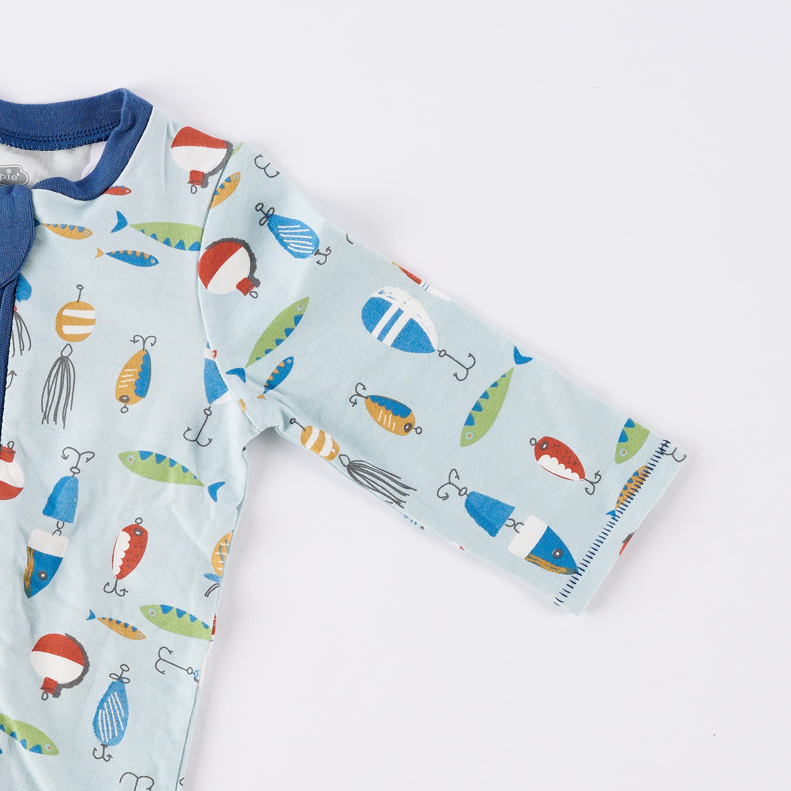 **Mud Pie Baby Boys' Fishing Lure Sleeper Outfit - Adorable & Comfortable Pajamas for Toddlers - Perfect for Bedtime, Lounging & Photo Shoots**