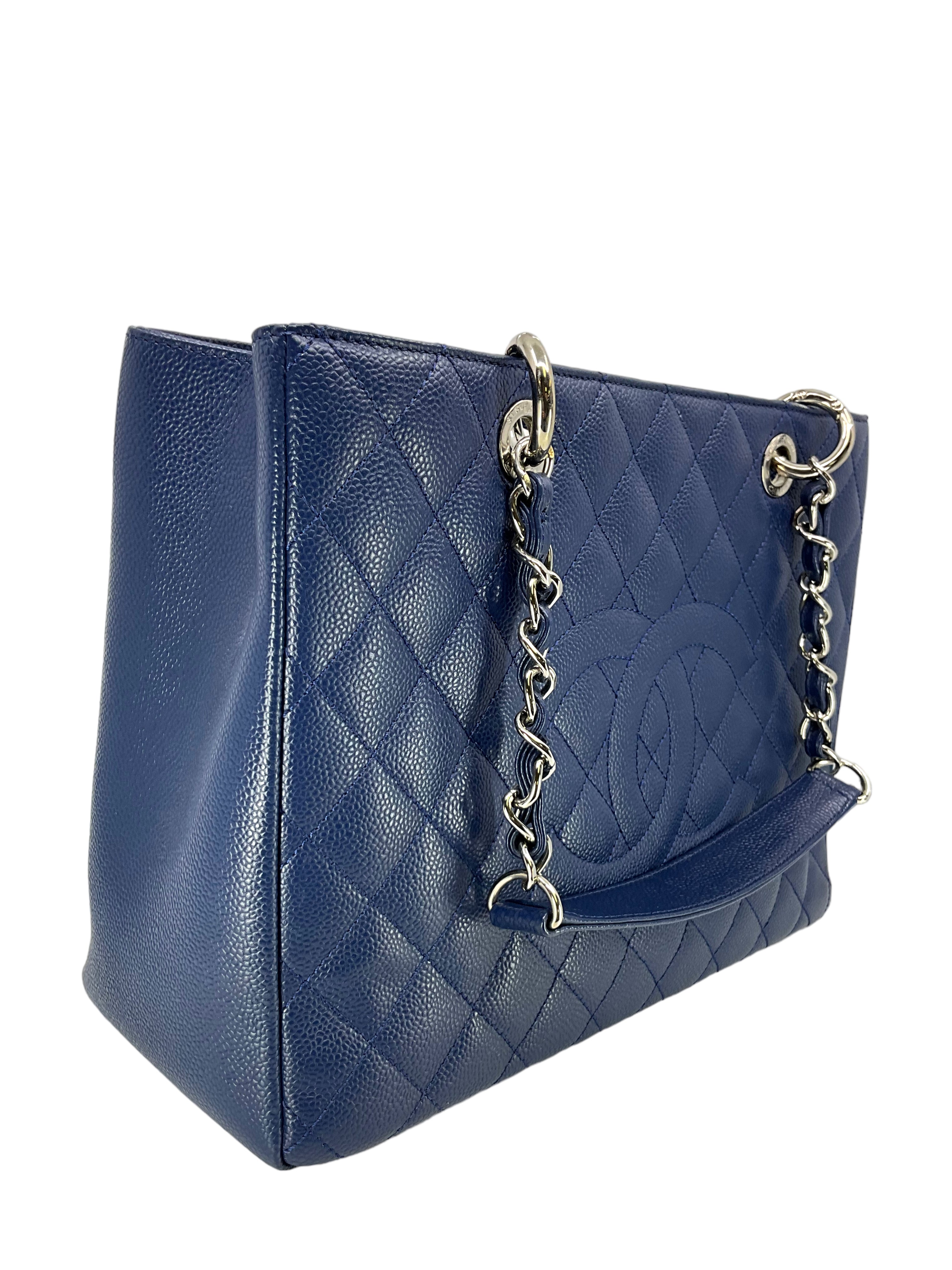 Chanel GST Grand Shopping Tote Bag - Luxury Leather Handbag for Women, Classic Designer Shoulder Bag (Black) - Perfect for Work, Travel & Everyday Use