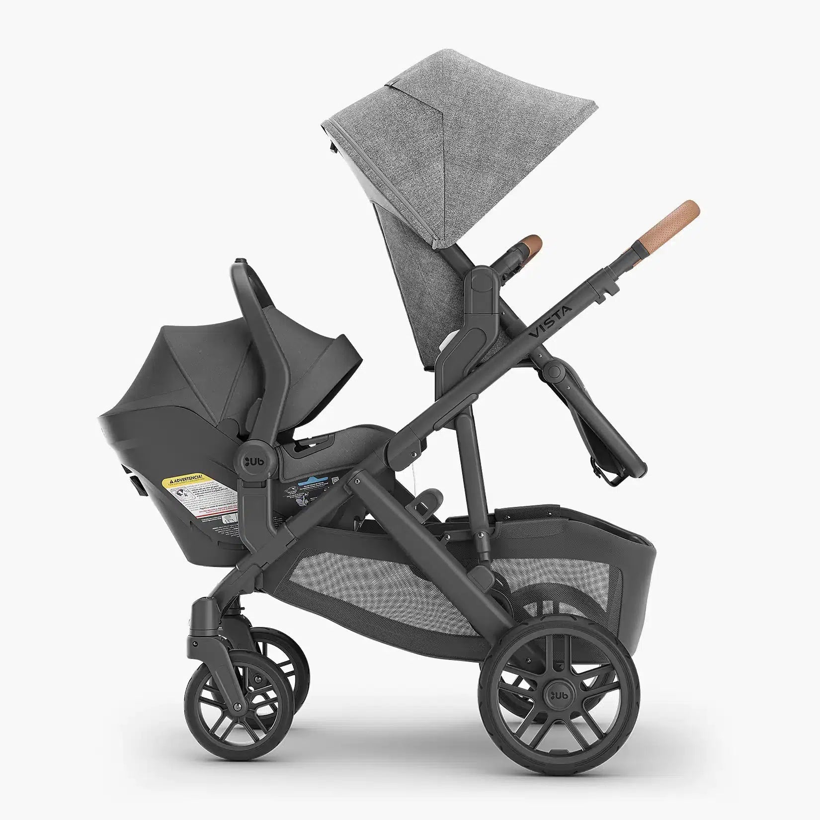 UPPAbaby Vista Lower Adapters - Compatible with Rumble Seat V2+, Bassinet, Mesa & Aria | Stroller Accessories for Easy Configuration & Versatile Use | Perfect for Travel, Shopping & Family Outings