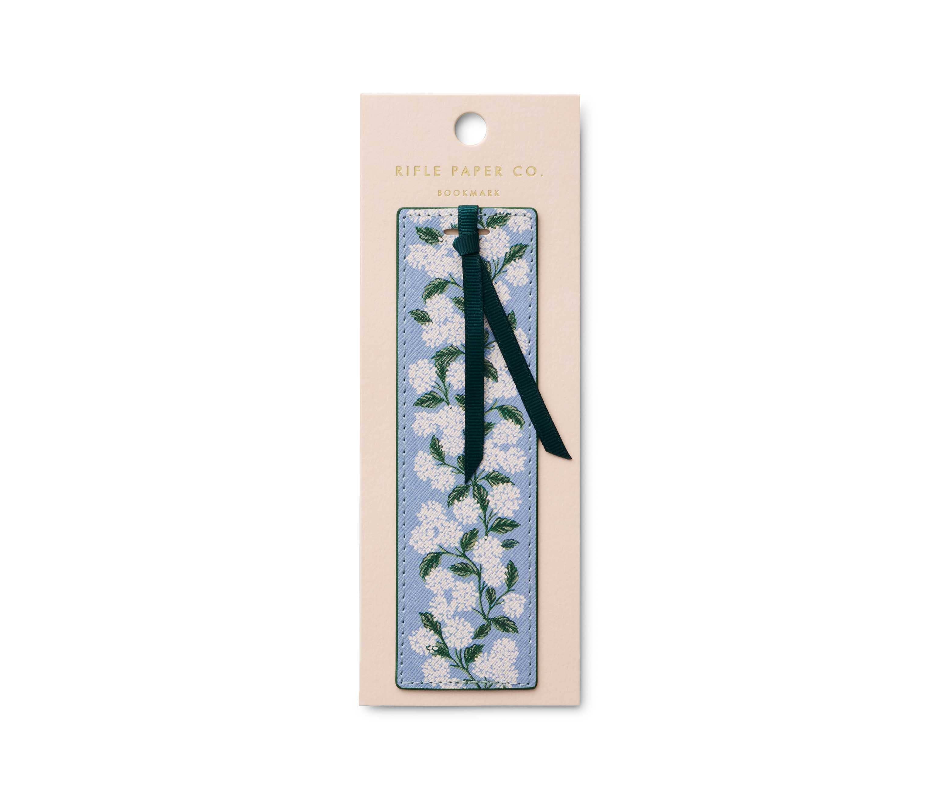 Rifle Paper Co. Hydrangea Bookmark - Floral Gift for Book Lovers, Perfect for Reading, Journaling & Gifting