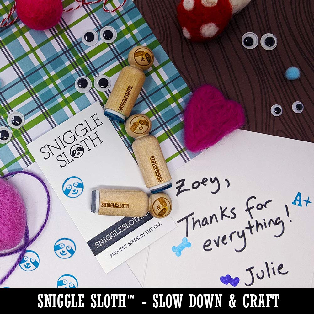 Campfire Fire Symbol Rubber Stamp - 3/4 Inch Small Stamping Tool for DIY Crafting, Scrapbooking, Bullet Journals & Planner Decorations