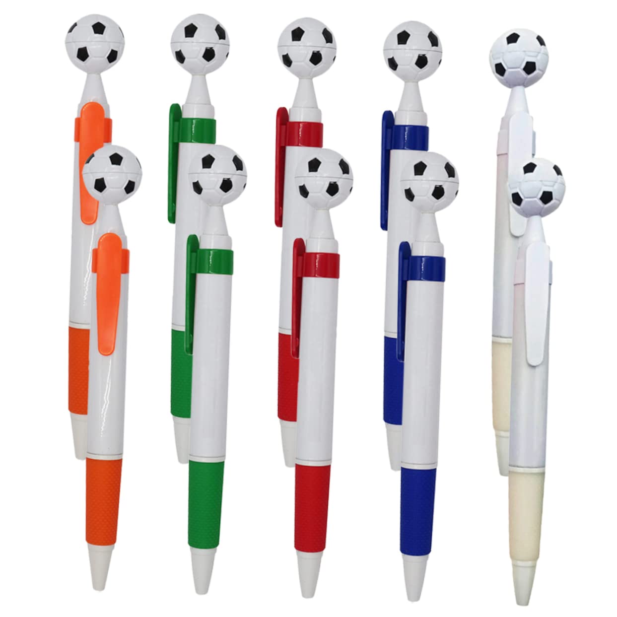 DIYEAH 30-Pack Soccer Ballpoint Pens - Bulk Football Themed Office Pens for Coworkers, Teachers & Students - Great for Gifts, School Supplies & Office Use