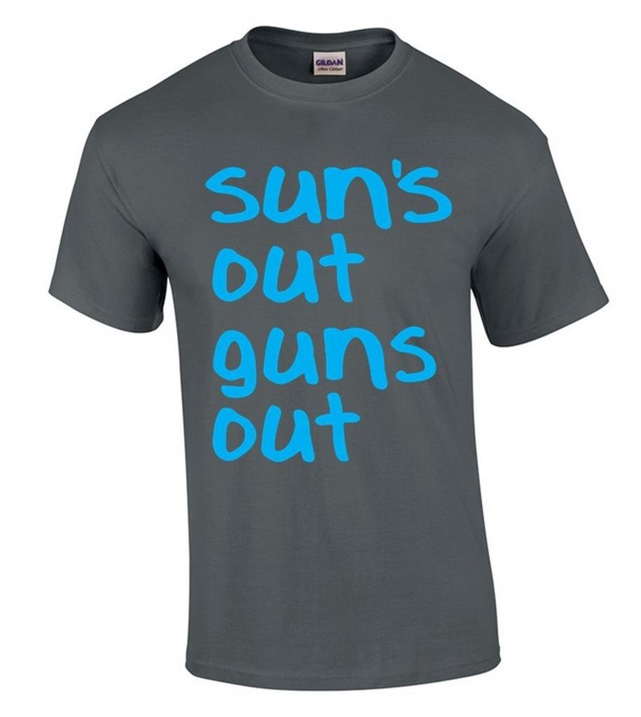 Funny Fitness Gym Shirt - Sun's Out Guns Out Workout T-Shirt for Men & Women | Perfect for Gym, Bodybuilding & Casual Wear