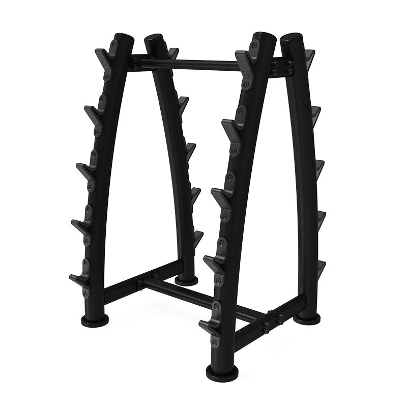 10-Tier Fixed Barbell Storage Rack - Heavy Duty Gym Equipment Organizer for Home & Commercial Use - Perfect for Weightlifting, CrossFit, and Strength Training