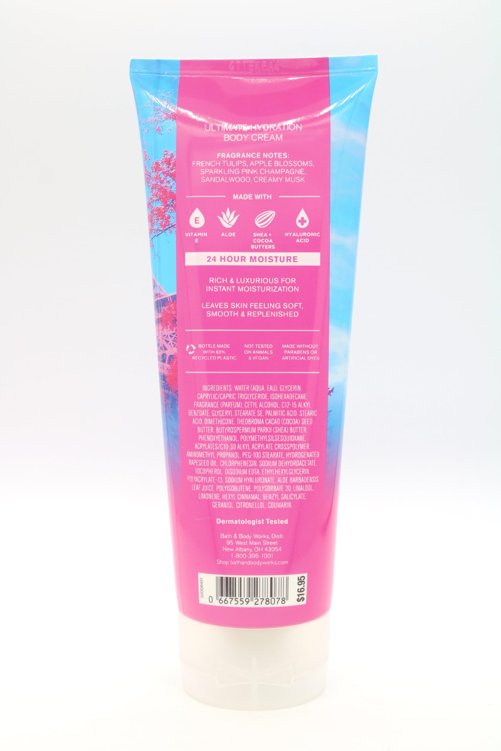 Paris Amour Ultimate Hydration Body Cream by Bath & Body Works - 8 oz Moisturizing Lotion for Dry Skin, Luxurious Fragrance, Perfect for Daily Use & Gift Giving