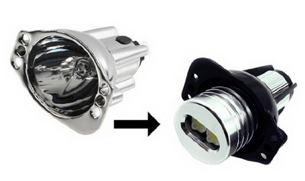 12W High Power CREE LED Angel Eyes Halo Ring Marker Bulbs for BMW 2006-2008 E90 325i 330i - Upgrade Headlight DRL Daytime Running Lights for Enhanced Visibility & Style