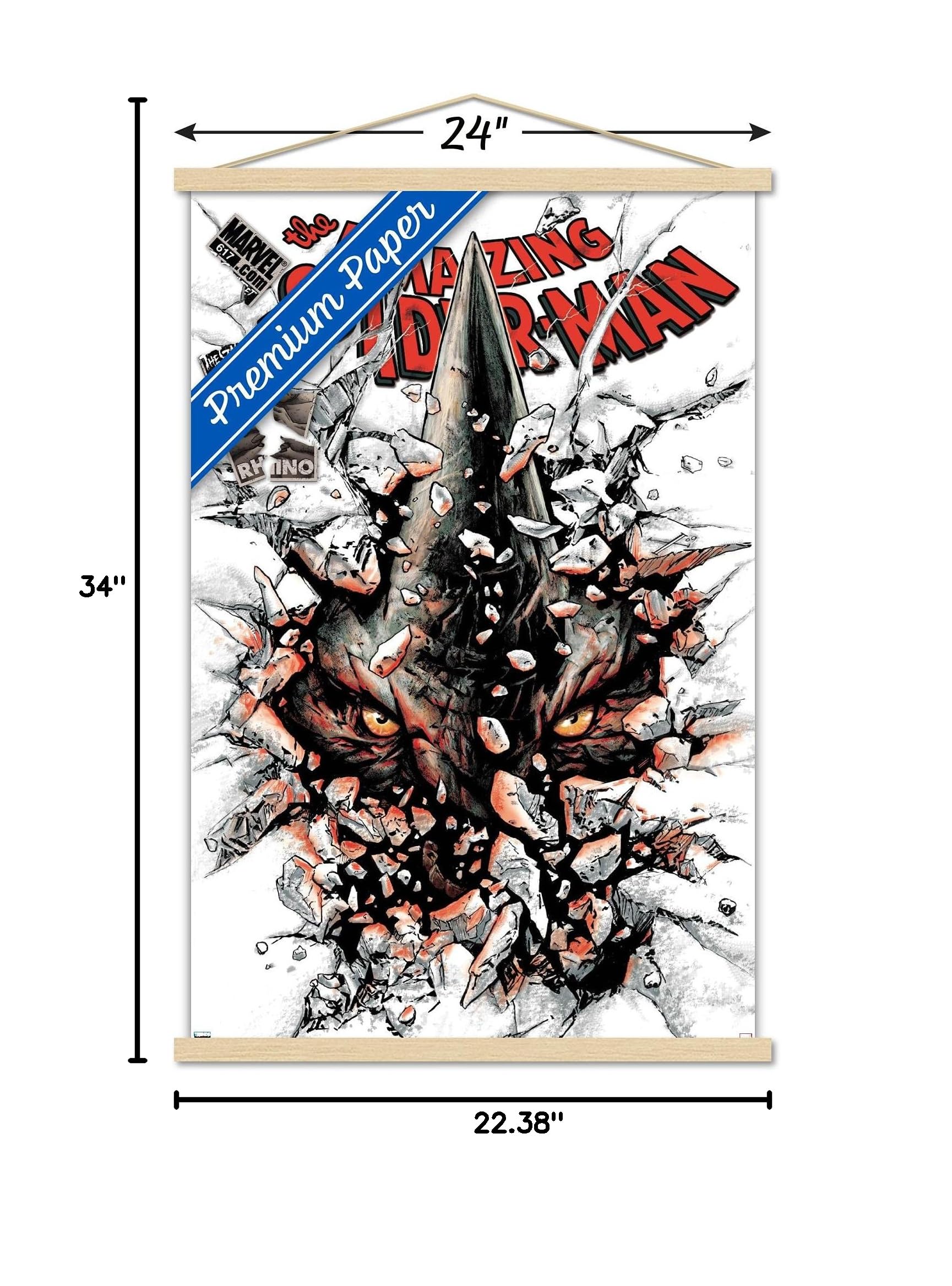 Marvel Comics Rhino - The Amazing Spider-Man #617 Wall Poster with Magnetic Frame - 22.375