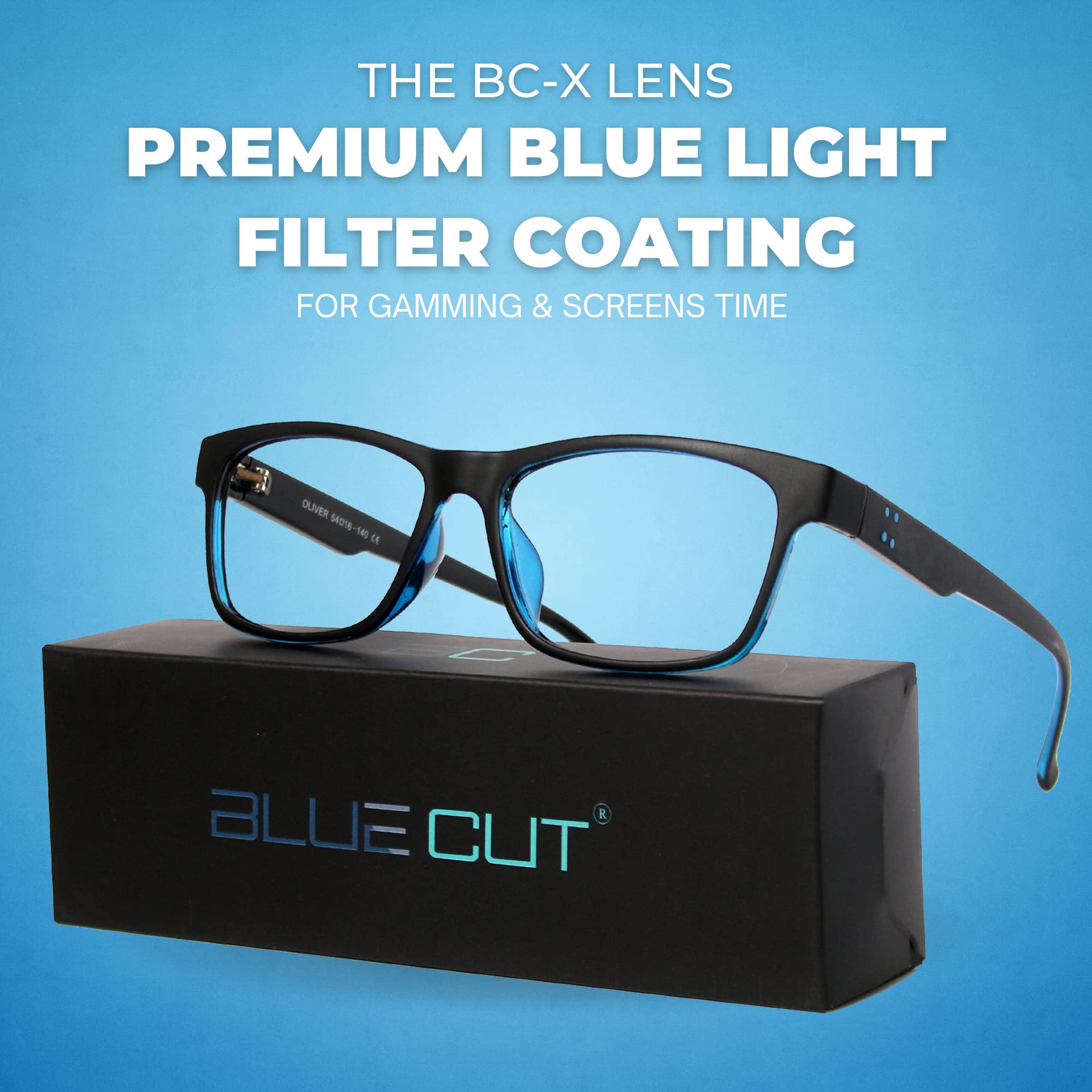 2 Pack Blue Light Blocking Glasses for Computer & Gaming - Anti-Fatigue, Anti-Headache Screen Glasses for Men & Women - Perfect for Office Work, Online Classes & Nighttime Digital Device Use