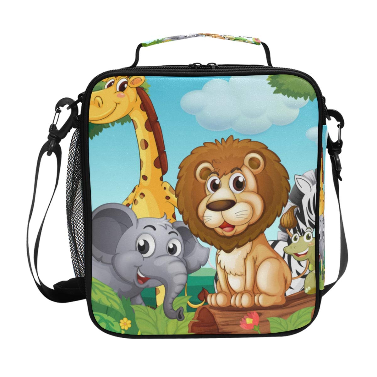 Top Carpenter Insulated Lunch Bag for Men, Women & Kids - Forest Animal Design Leak-Proof Food Container - Perfect for School, Work, Picnics & Outdoor Activities