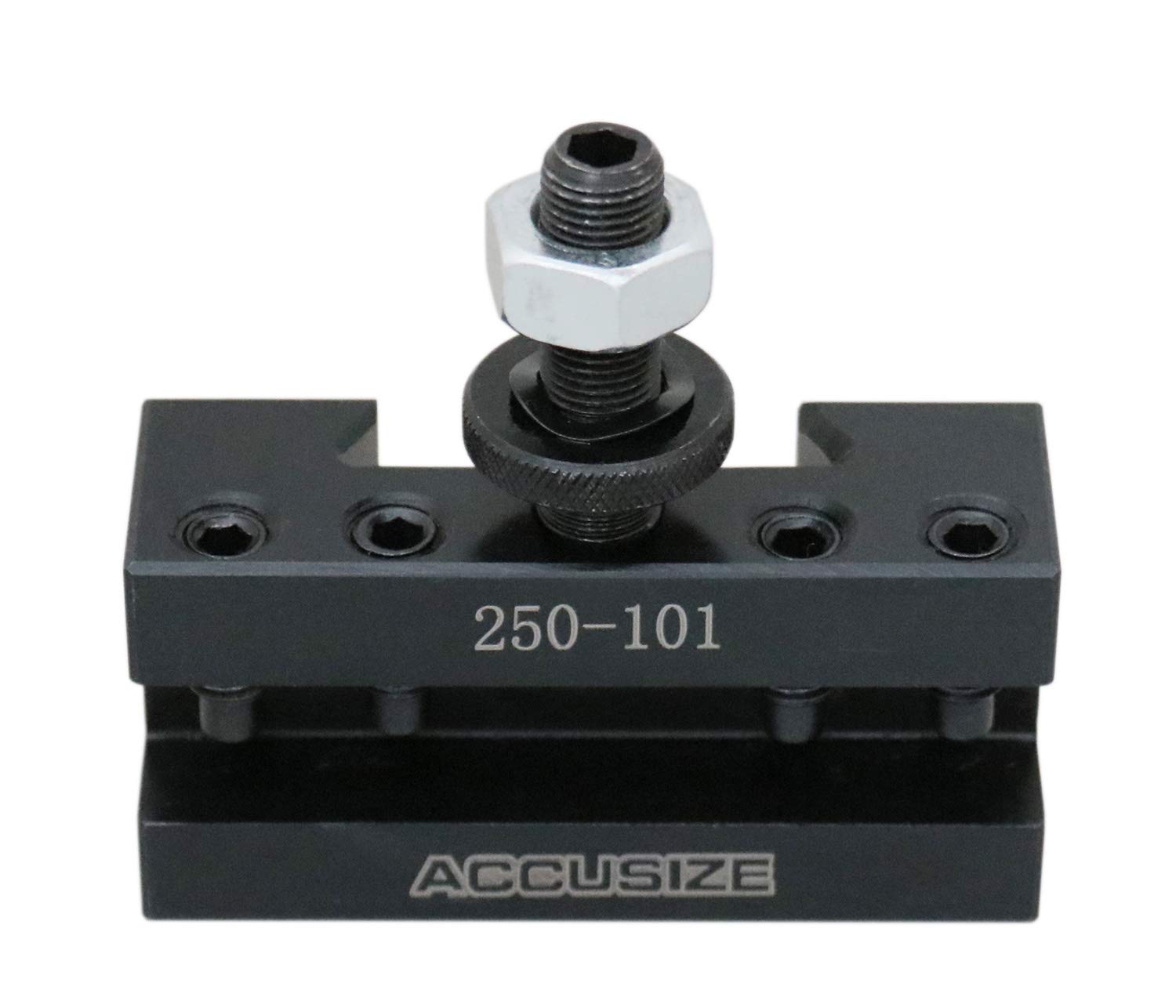 Accusize Industrial Tools 10-Piece AXA Quick Change Tool Post Holder Set for Turning and Facing Operations - Model 0250-0101x10 | Perfect for Lathe Machining, Metalworking, and CNC Applications