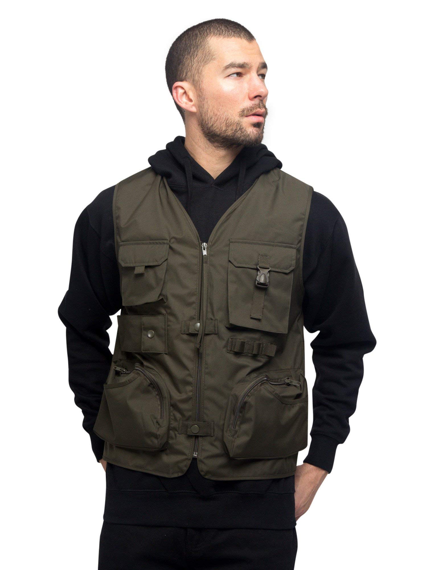 Victorious Men's Outdoor Utility Tool Vest - Durable Multi-Pocket Work Vest for Fishing, Hiking & Camping Gear Storage - Perfect for Outdoor Adventures & DIY Projects