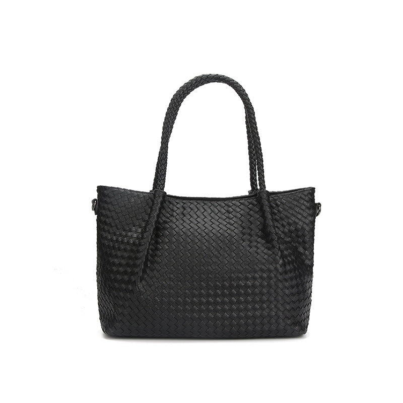 Vegan Leather Large Capacity Tote Bag for Women - Soft & Stylish Carryall for Work, Travel, and Everyday Use