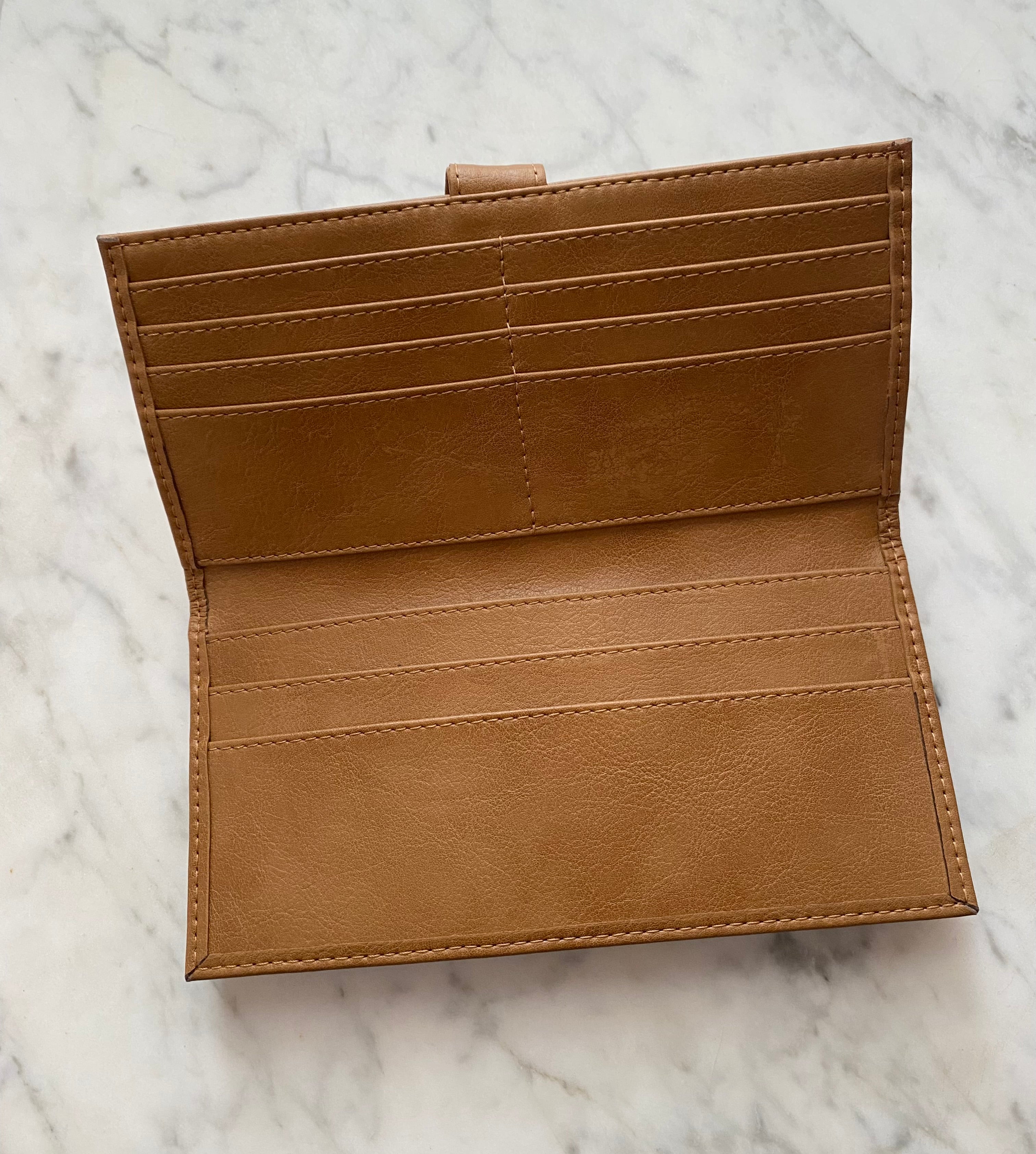Novacas Genuine Leather Marisol Wallet in Camel - Stylish & Durable Women's Wallet for Everyday Use, Travel & Gifts