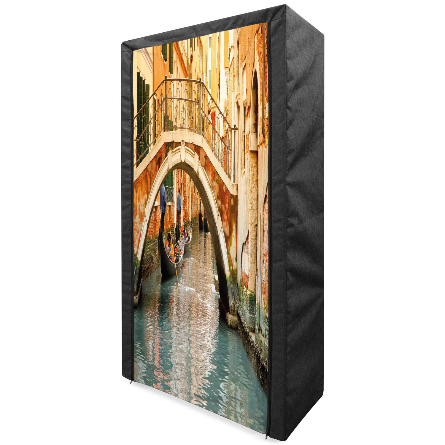 Ambesonne Venice Portable Fabric Wardrobe - 33.5