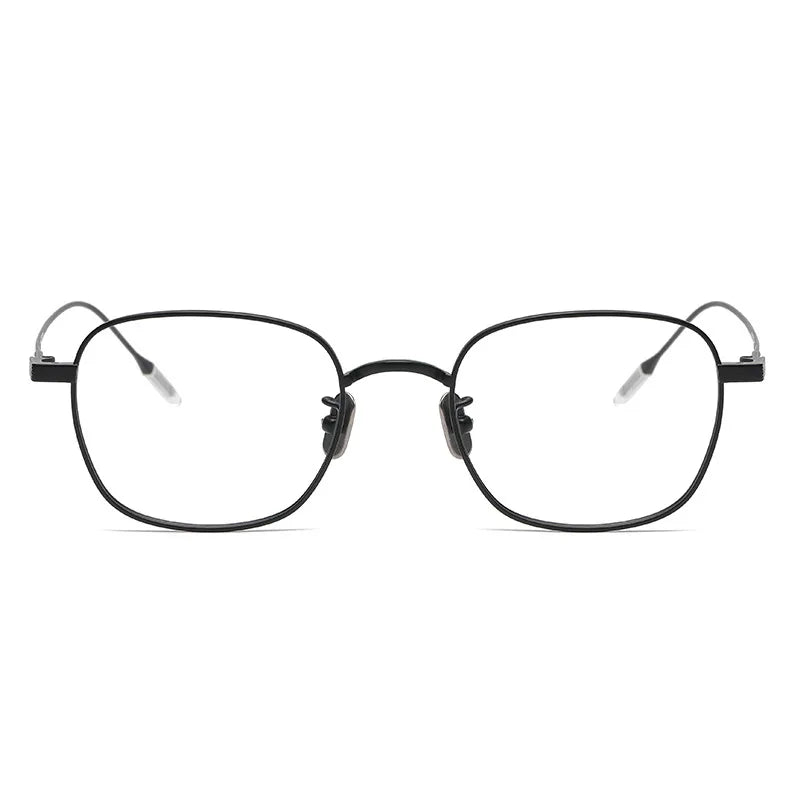 Aimee Unisex Full Rim Square Titanium Eyeglasses 80805 - Lightweight Durable Frame for Men & Women - Perfect for Reading, Working & Daily Wear