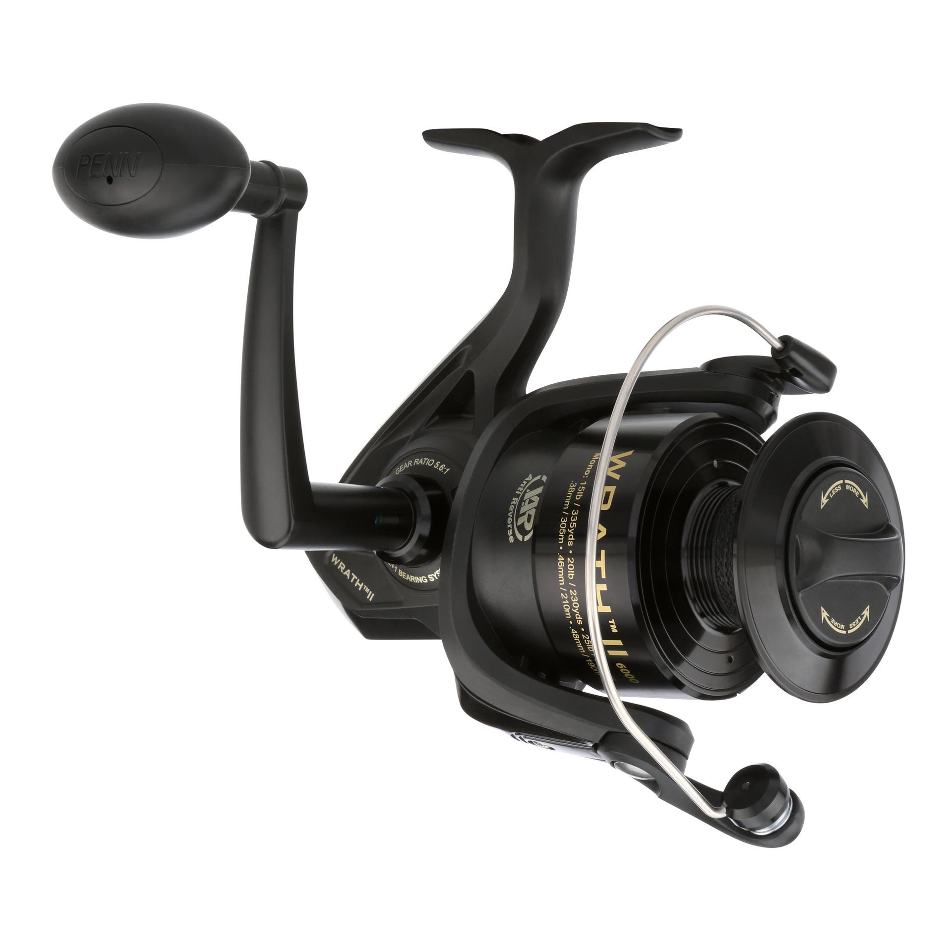 Wrath® II Spinning Reel - High Performance Saltwater Fishing Reel with Smooth Drag System | Perfect for Offshore, Surf, and Pier Fishing