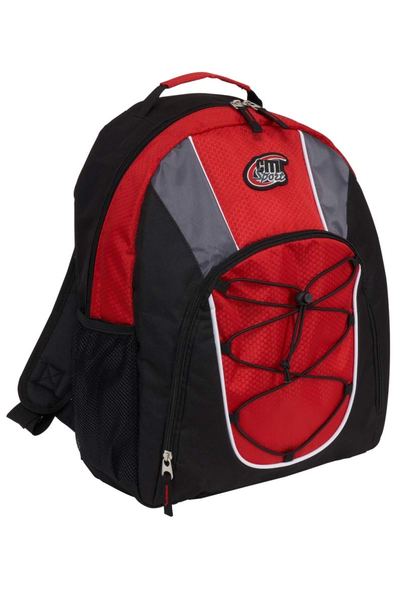 17 Inch Large Red Backpack - Bulk Case of 24 - Durable School, Travel & Work Backpacks for Students, Commuters & Professionals